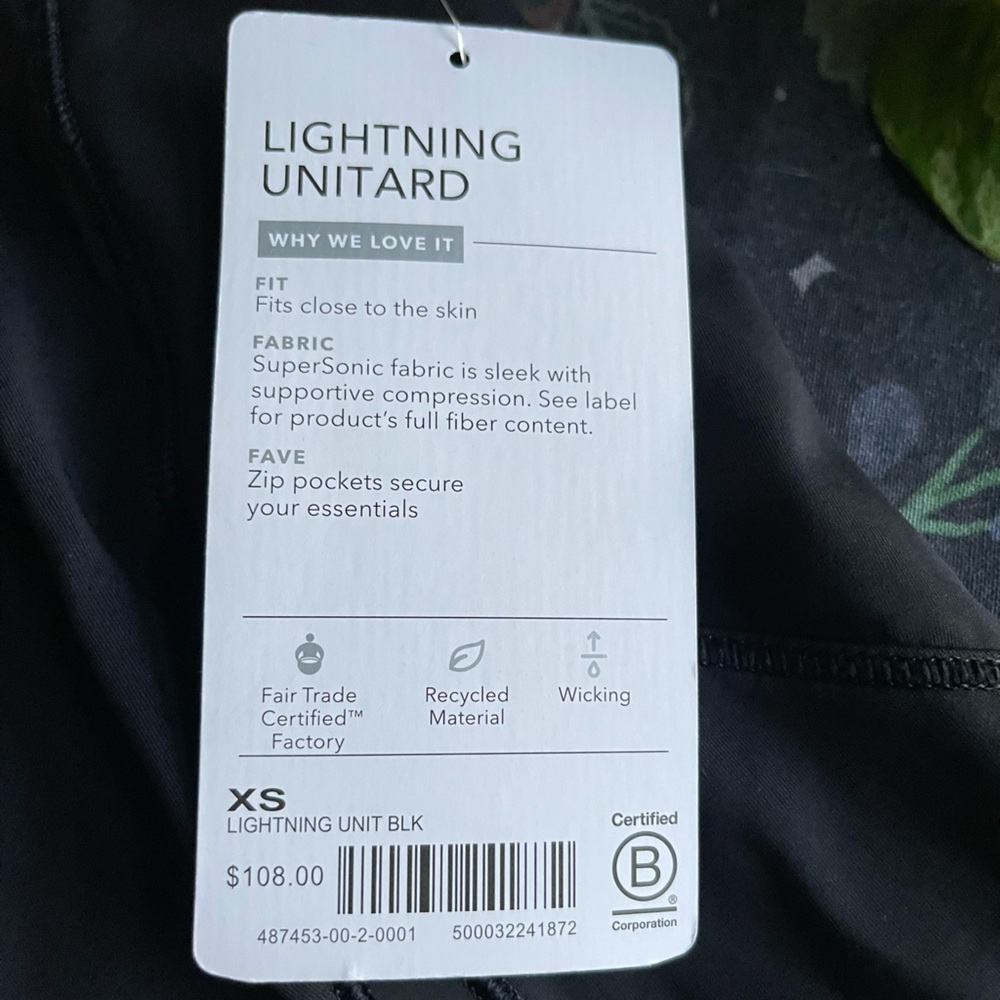 Athleta lighting unitard in supersonic - Picture 3 of 4